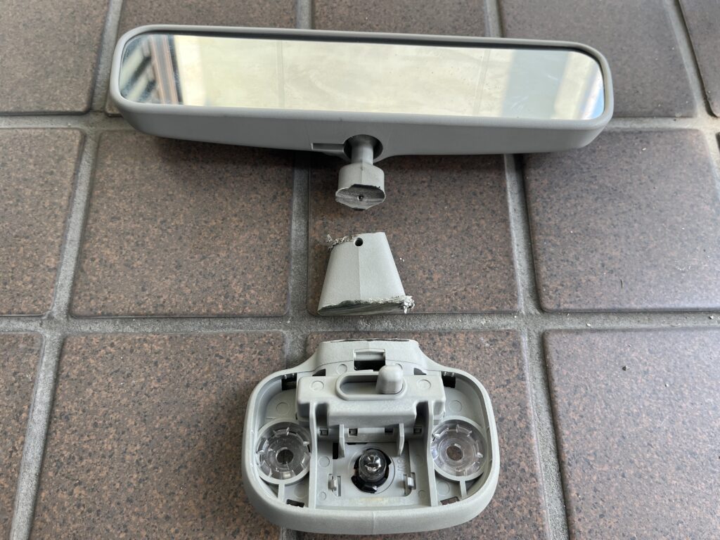 3.5cm切断したミラー