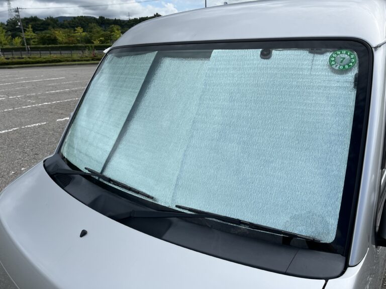 【エブリイ車中泊DIY】100均材料でサンシェードを自作してみた（後編）【DA64V車中泊計画②】