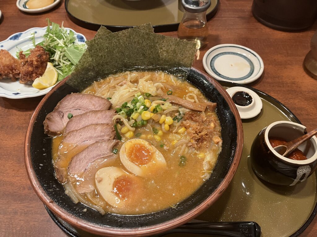 三宝亭で食べた特製野菜味噌らーめん