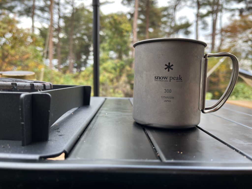 朝食後のコーヒーを淹れた様子