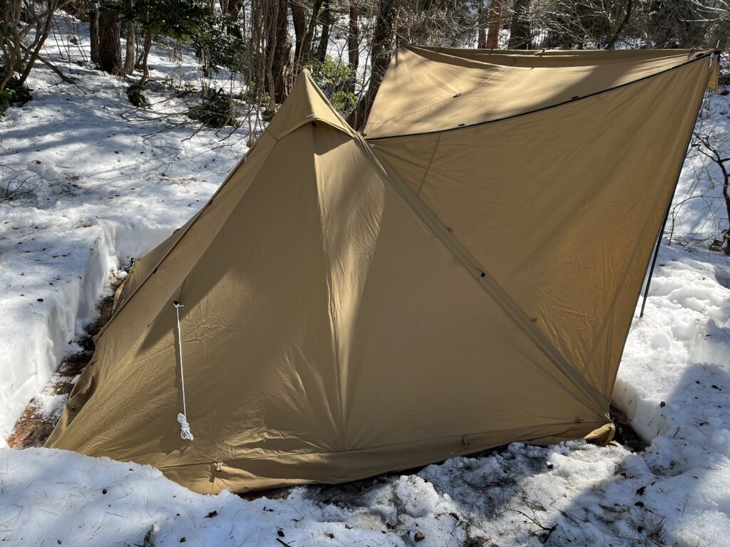 設営完了したWAQ Alpha T/C SOLO DX。