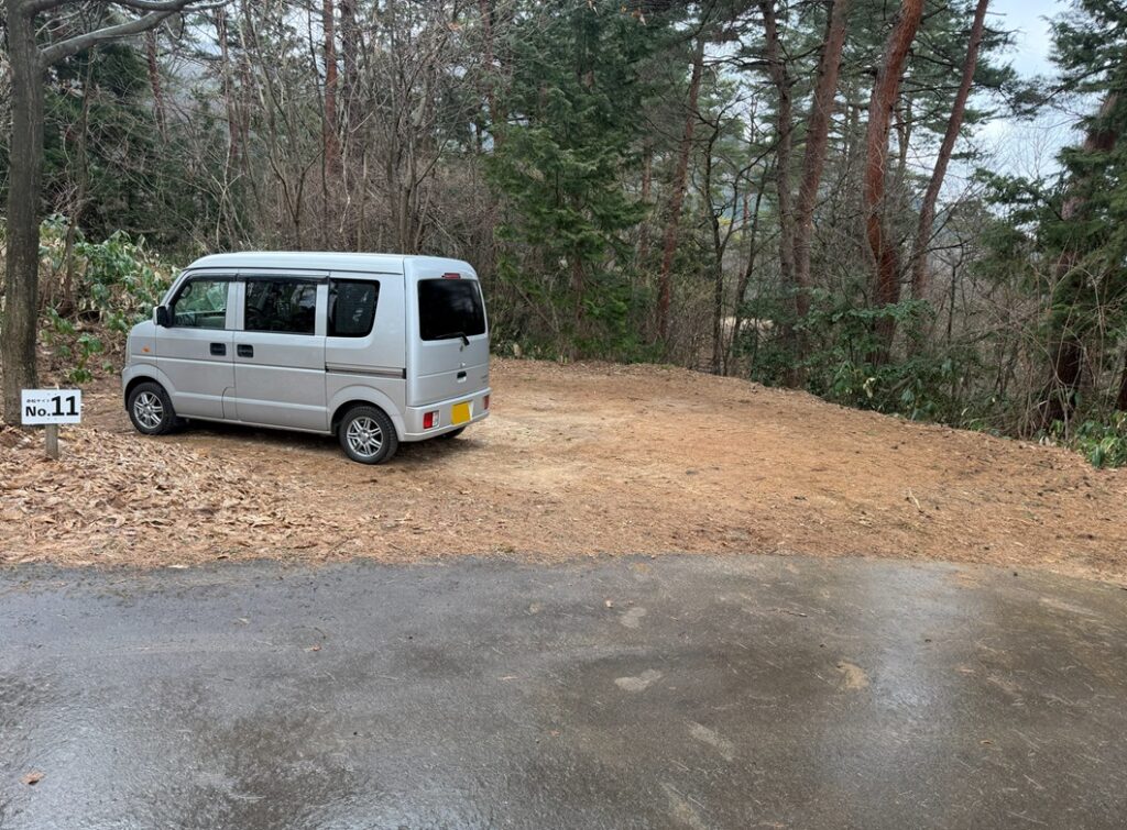 突然の雨に降られて急いて片付けした後の様子