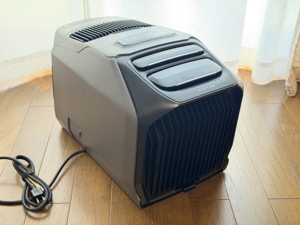 EcoFlow WAVE 3本体を斜め前から見た様子
